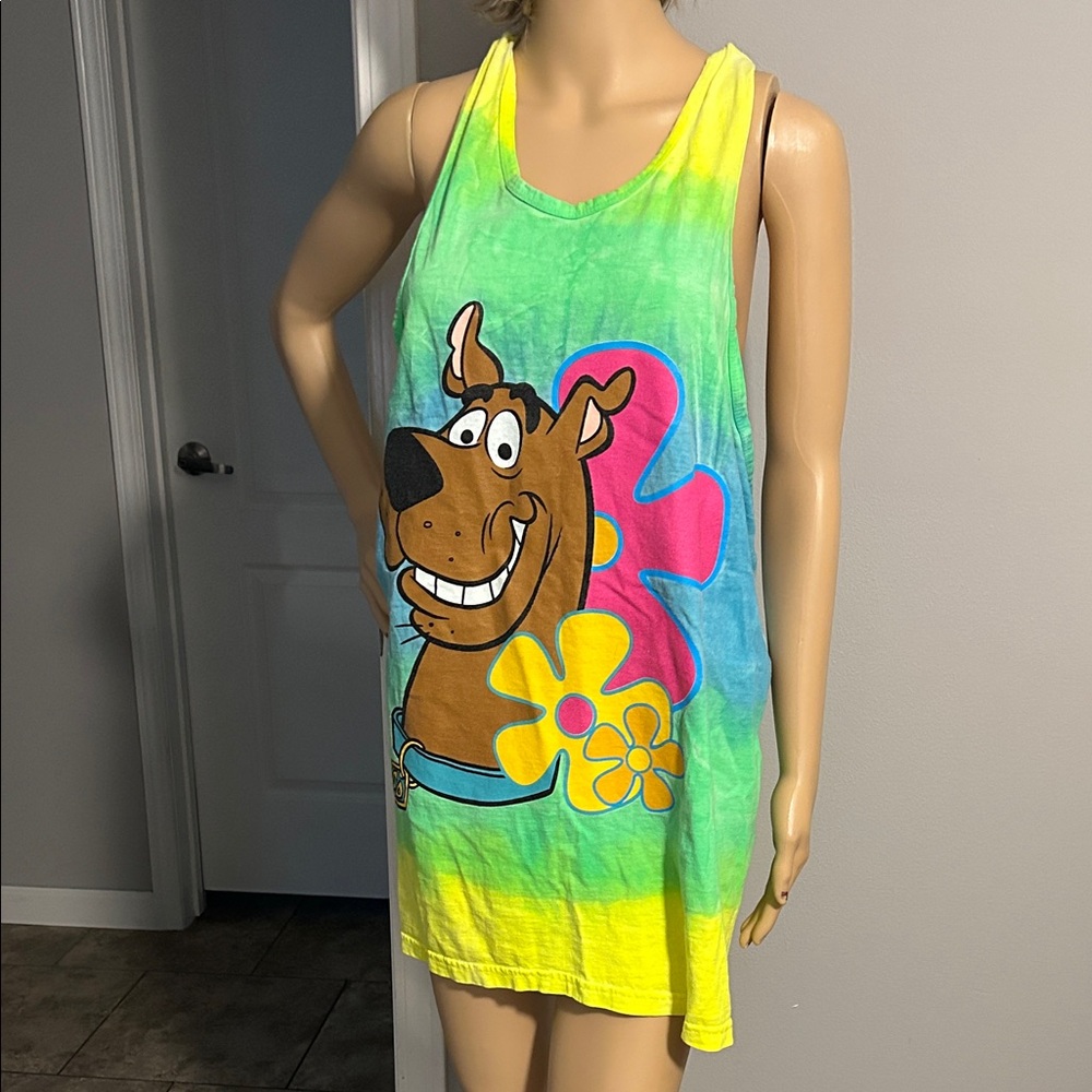 Vintage Colorful 1998 Scooby-Doo Tank Top / Beach Cover Up RARE !
